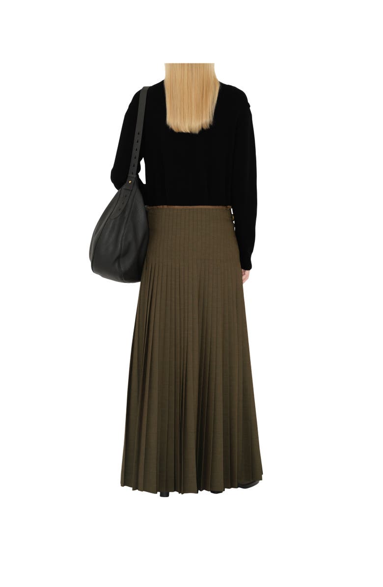 Burberry Wool Mohair Maxi Kilt, Alternate, color, 