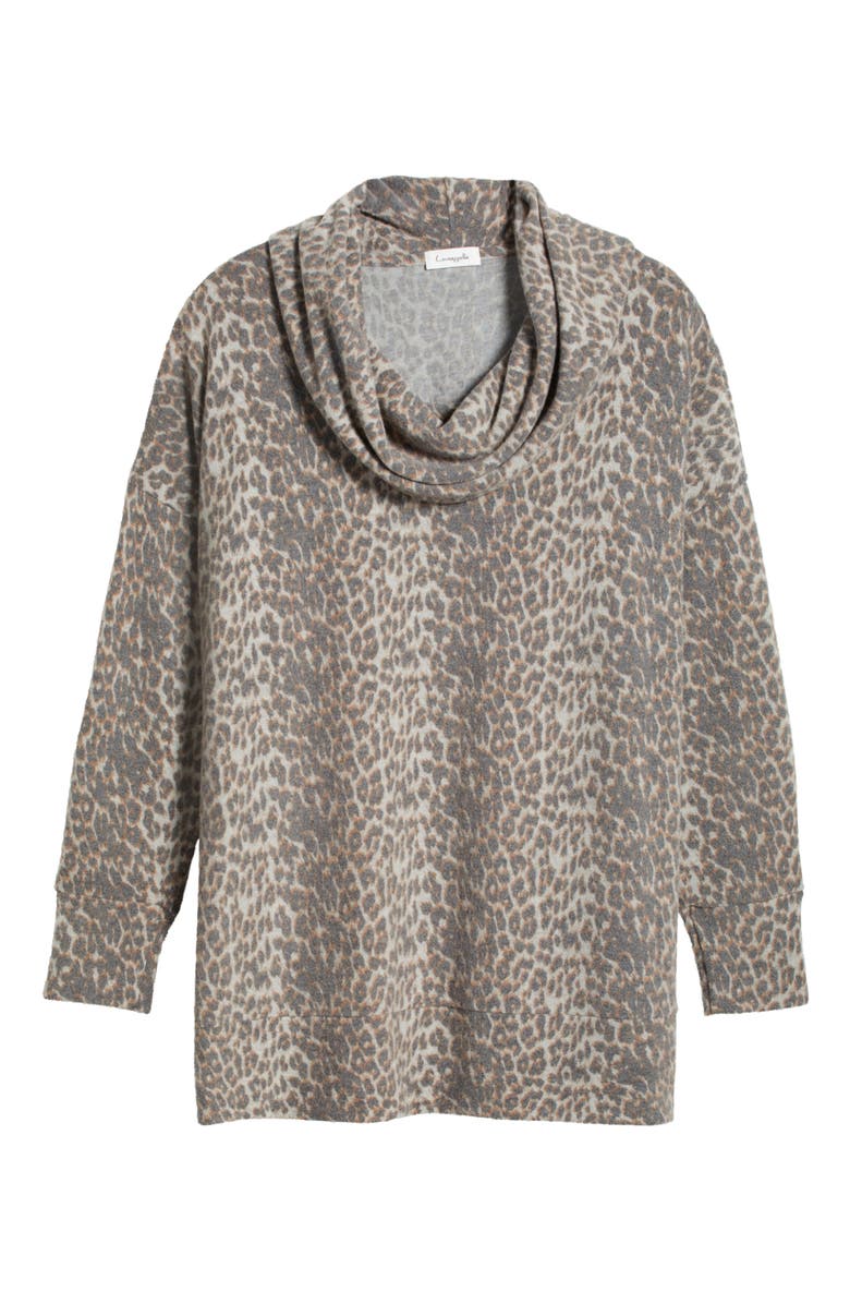 Loveappella Cowl Neck Tunic, Alternate, color,