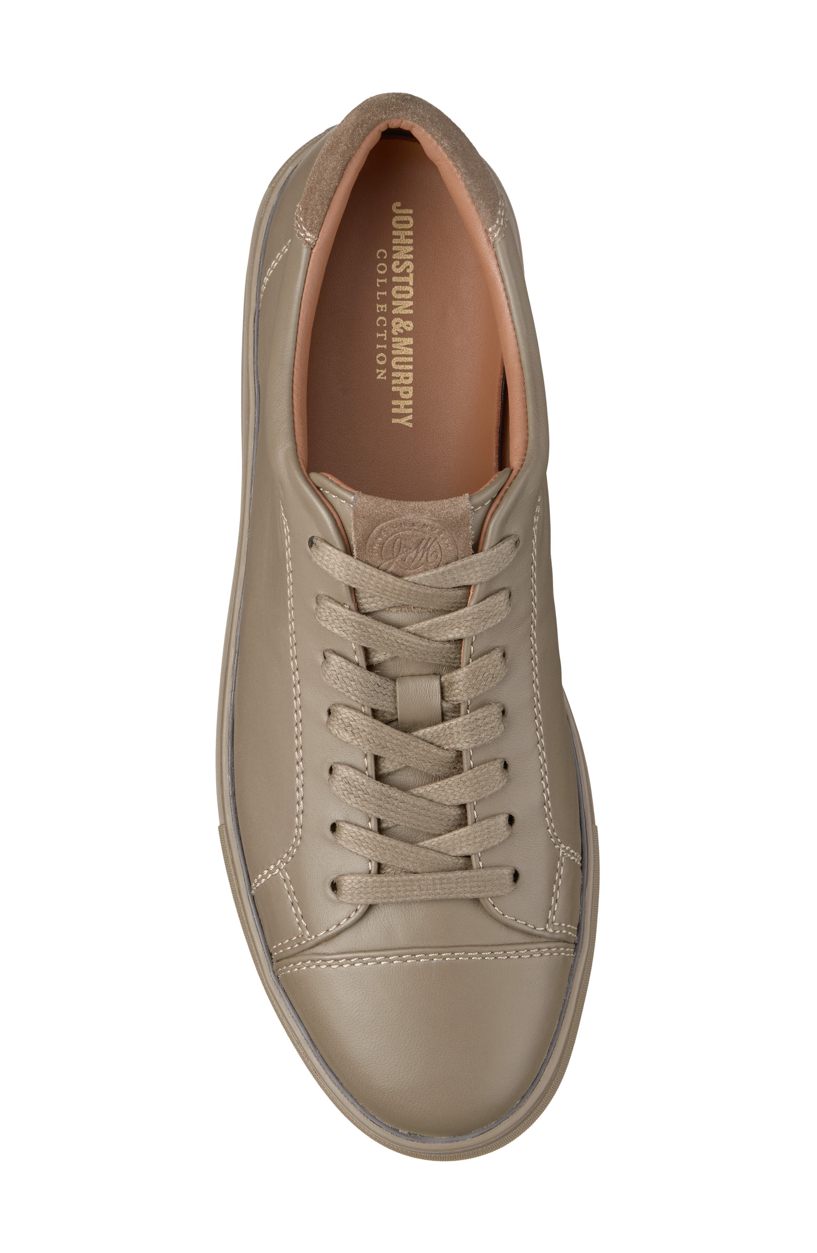 Luther Leather Sneaker, Alternate, color, TAUPE ITALIAN NAPPA LEATHER