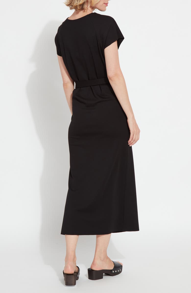 Lysse Celeste Asymmetric Midi Dress, Alternate, color, Black