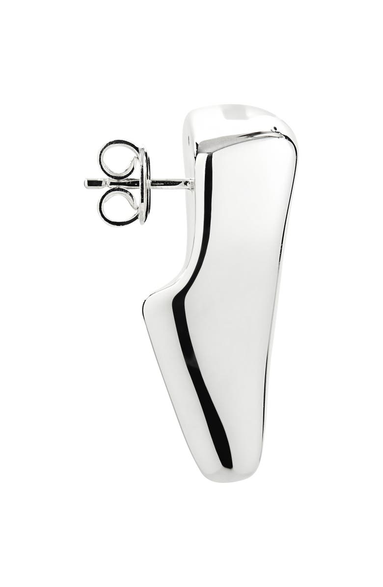 Bottega Veneta Small Prisma Sterling Silver Earrings, Alternate, color, 8117 Silver