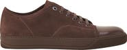 Lanvin Dbb1 Suede And Patent Leather Sneakers