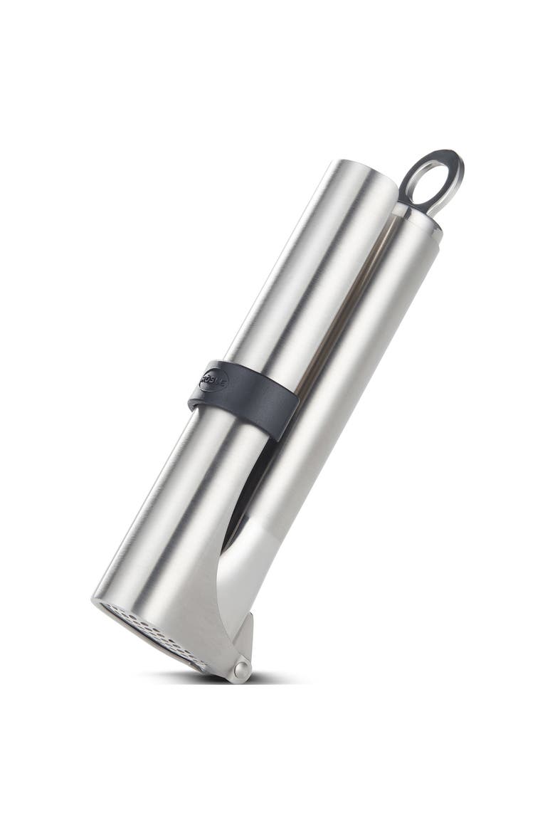 Stainless Steel Slim Mincing Garlic Press, Main, color, Silver