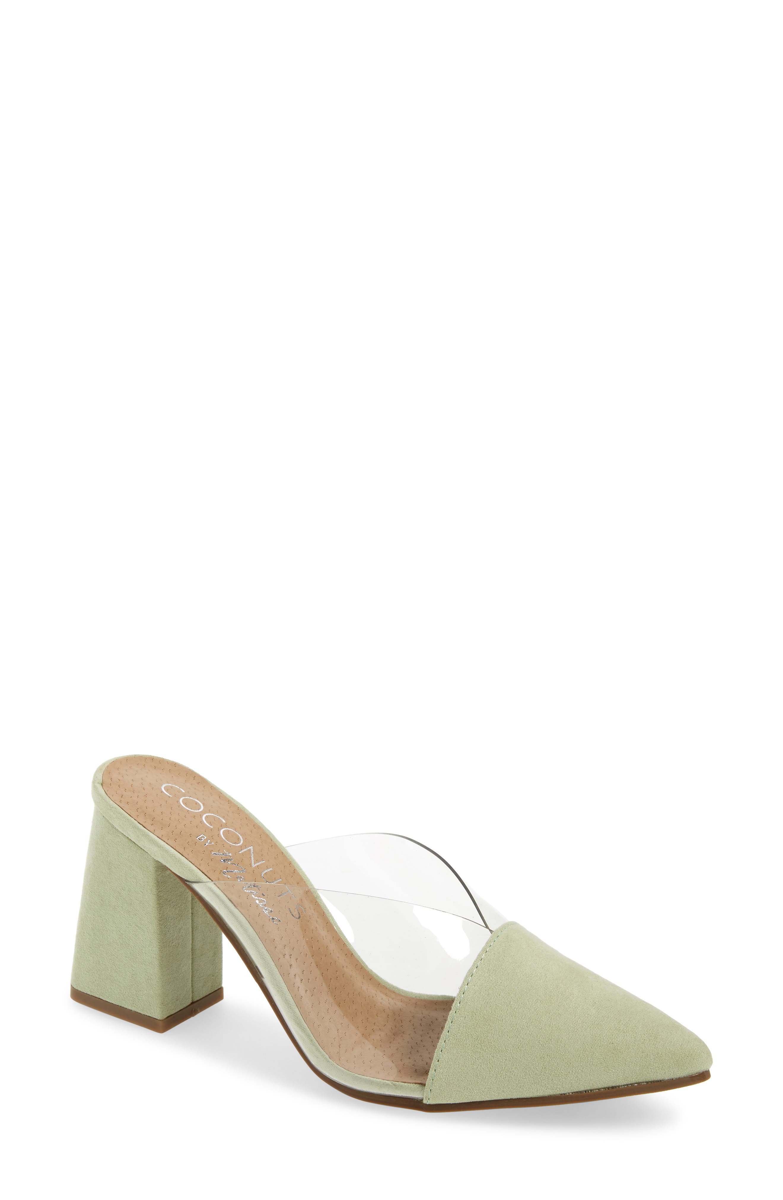 Shauna Translucent Mule, Main, color, MINT