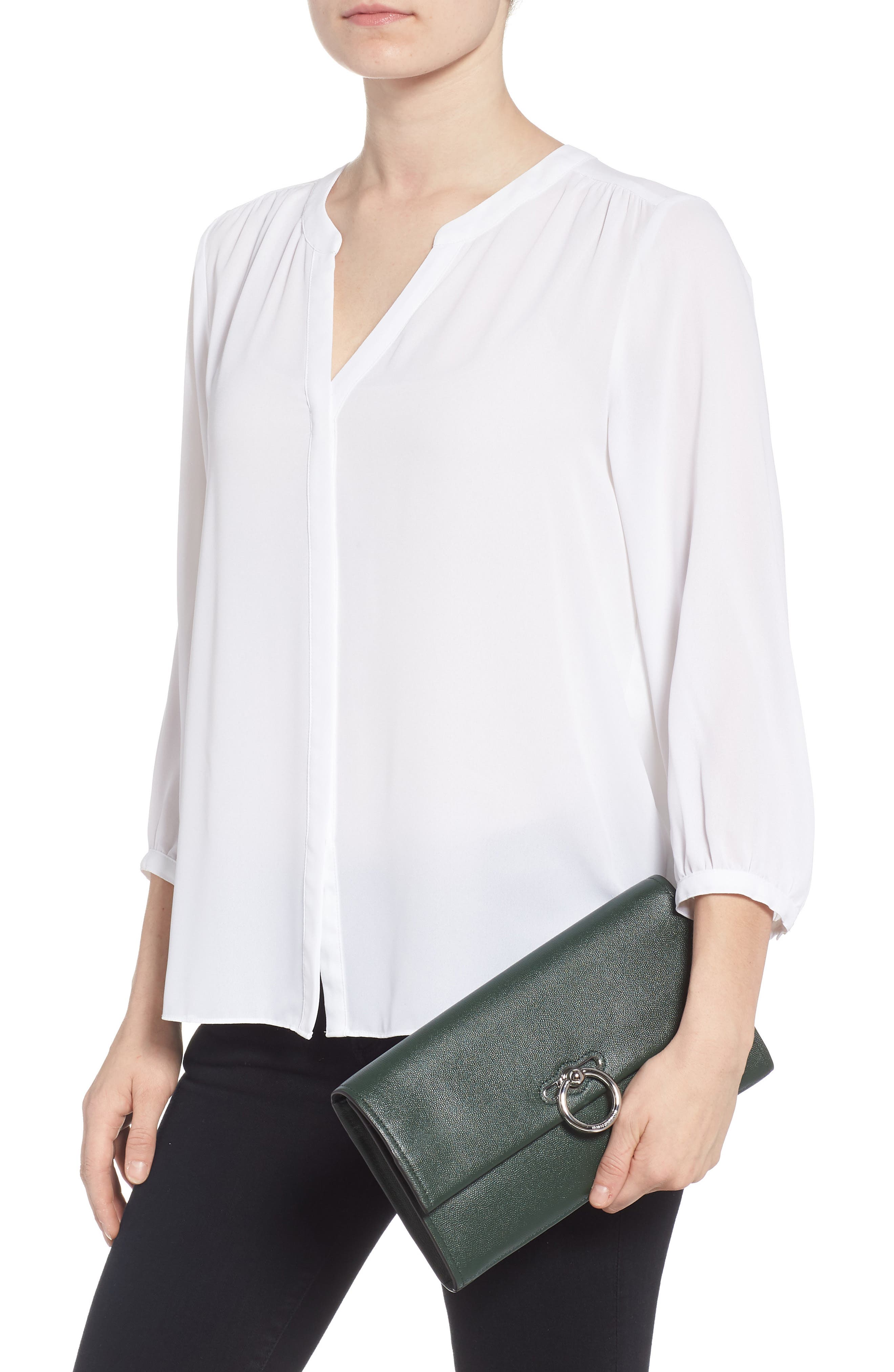 Rebecca Minkoff Jean Leather Clutch, Alternate, color, 