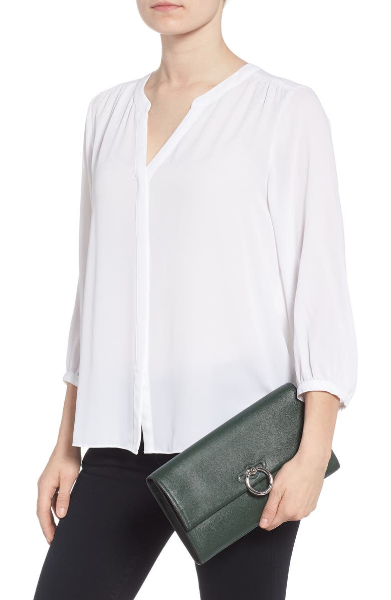 Rebecca Minkoff Jean Leather Clutch, Alternate, color,