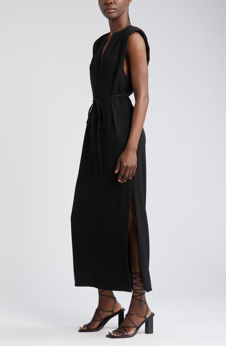 rag & bone Harriet Tie Waist Sleeveless Maxi Dress, Alternate, color, Black