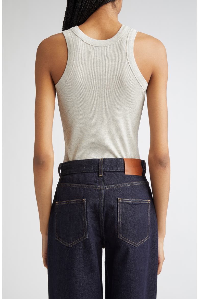 Limba Mercerized Cotton Rib Tank, Alternate, color, GREY MELANGE