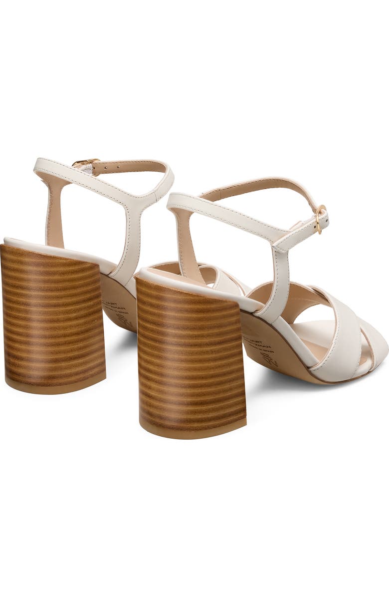 Stuart Weitzman Alyssa Ankle Strap Sandal, Alternate, color, Cream/ New Camel