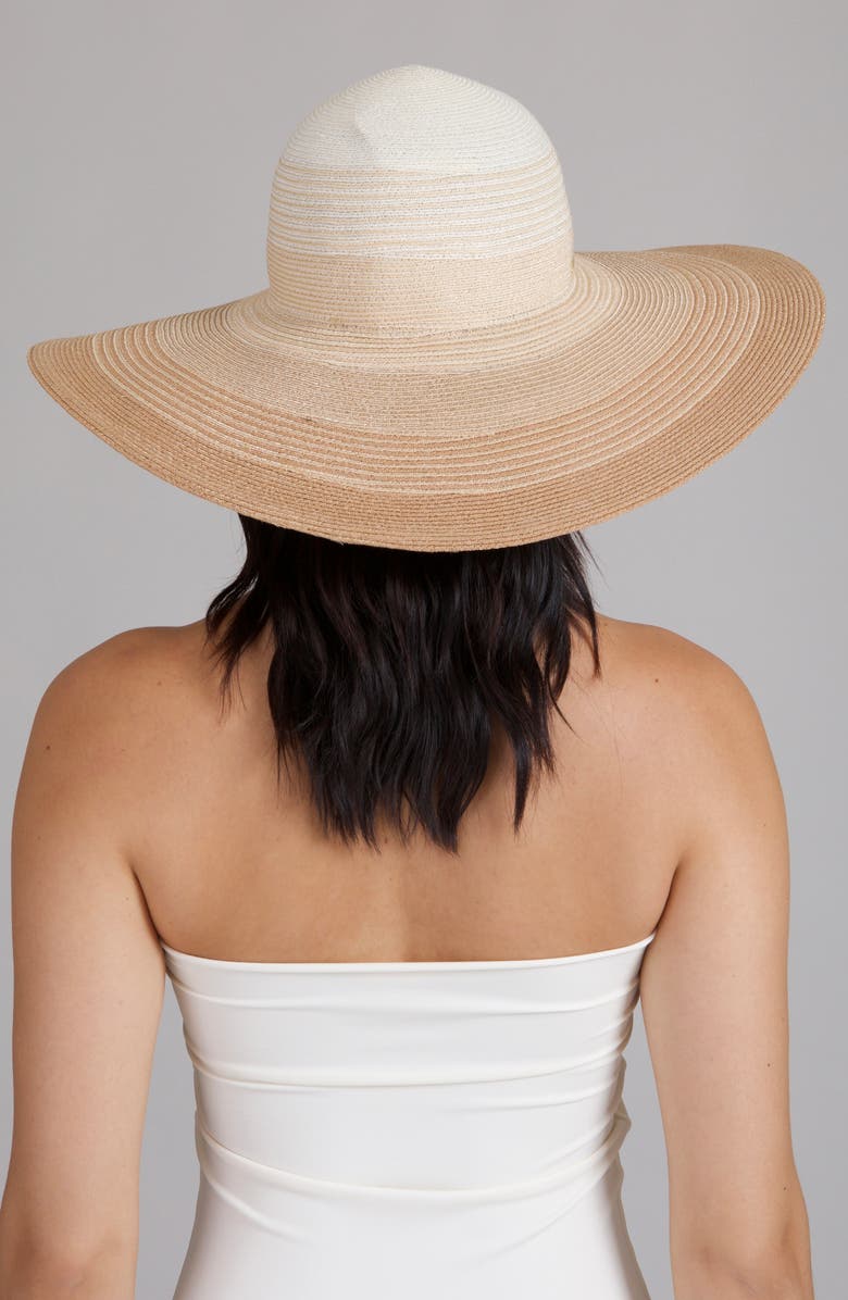 Eugenia Kim Bunny Ombré Straw Sun Hat, Alternate, color, Ivory/ Natural/ Camel