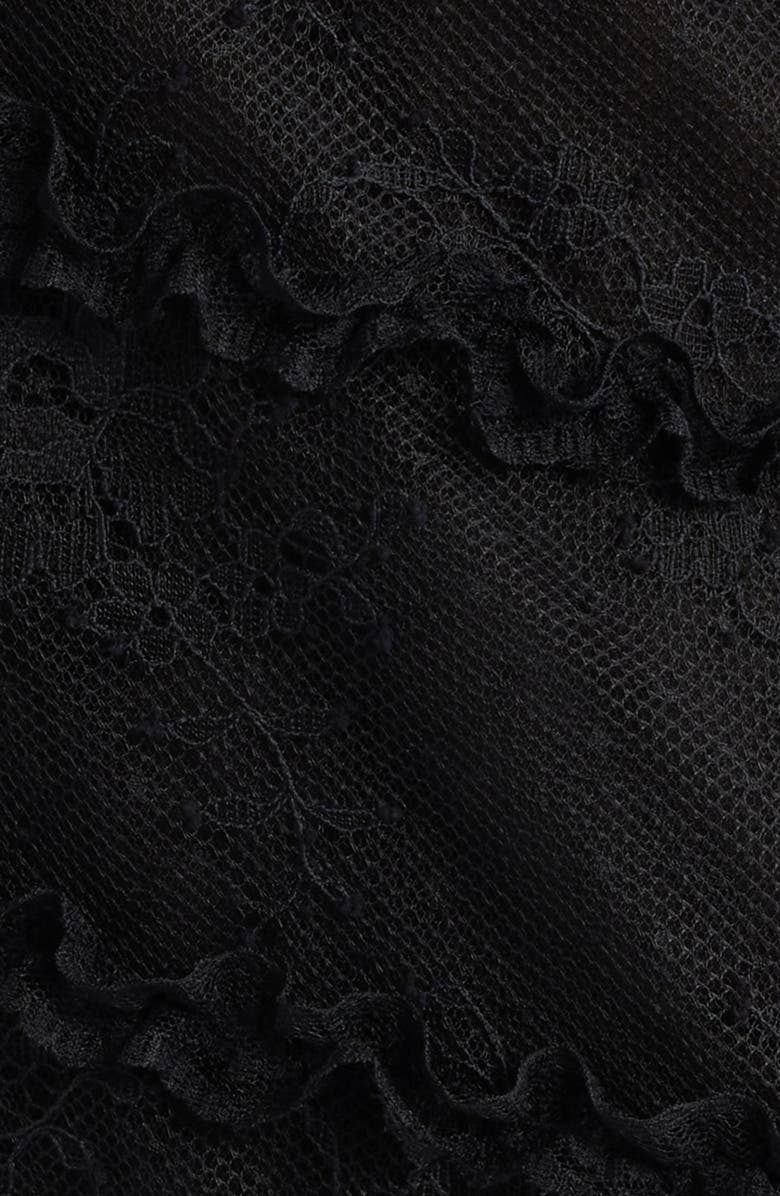 LoveShackFancy Sandy Lace Maxi Dress, Alternate, color, Black