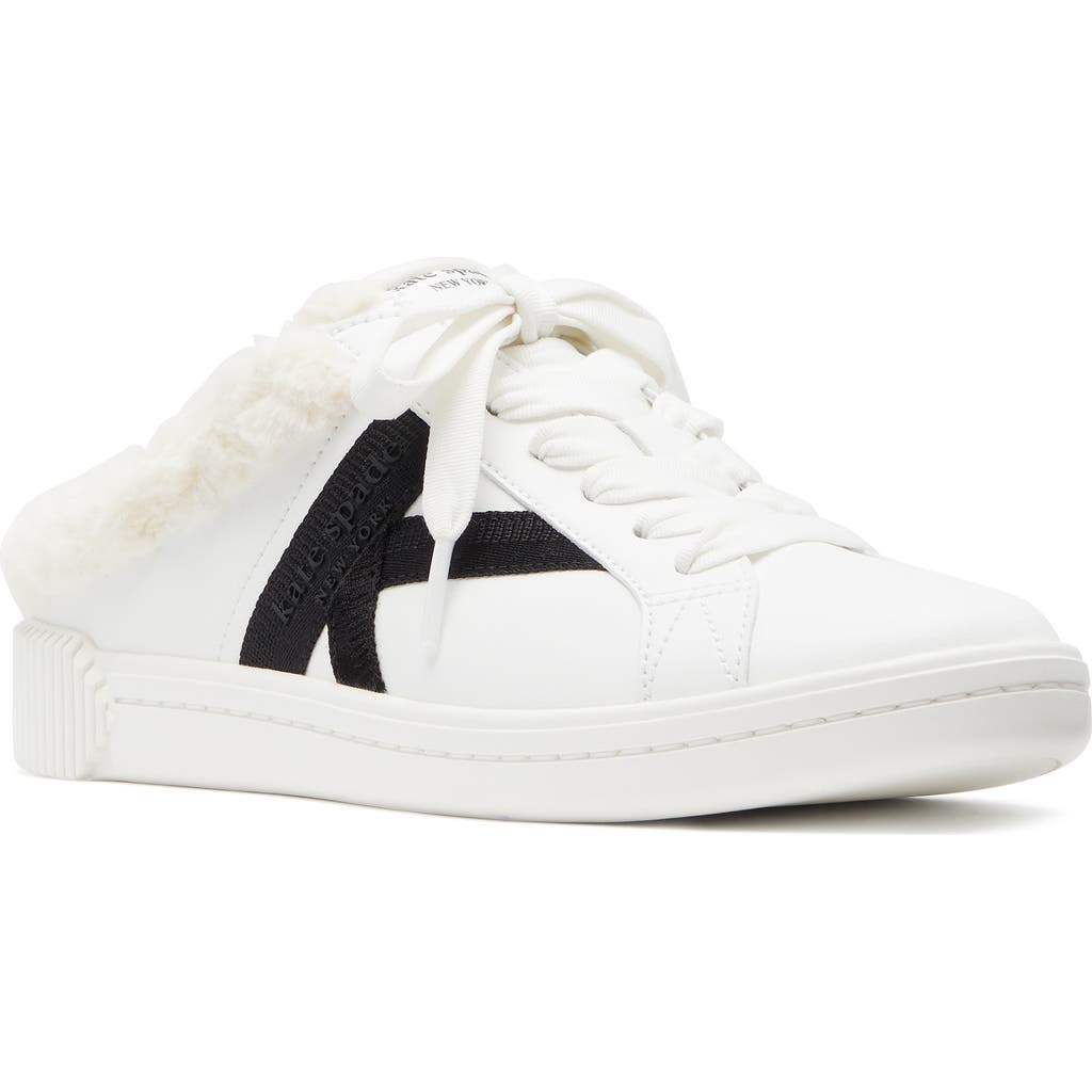 Kate Spade New York Signature Faux Fur Lined Mule Sneaker