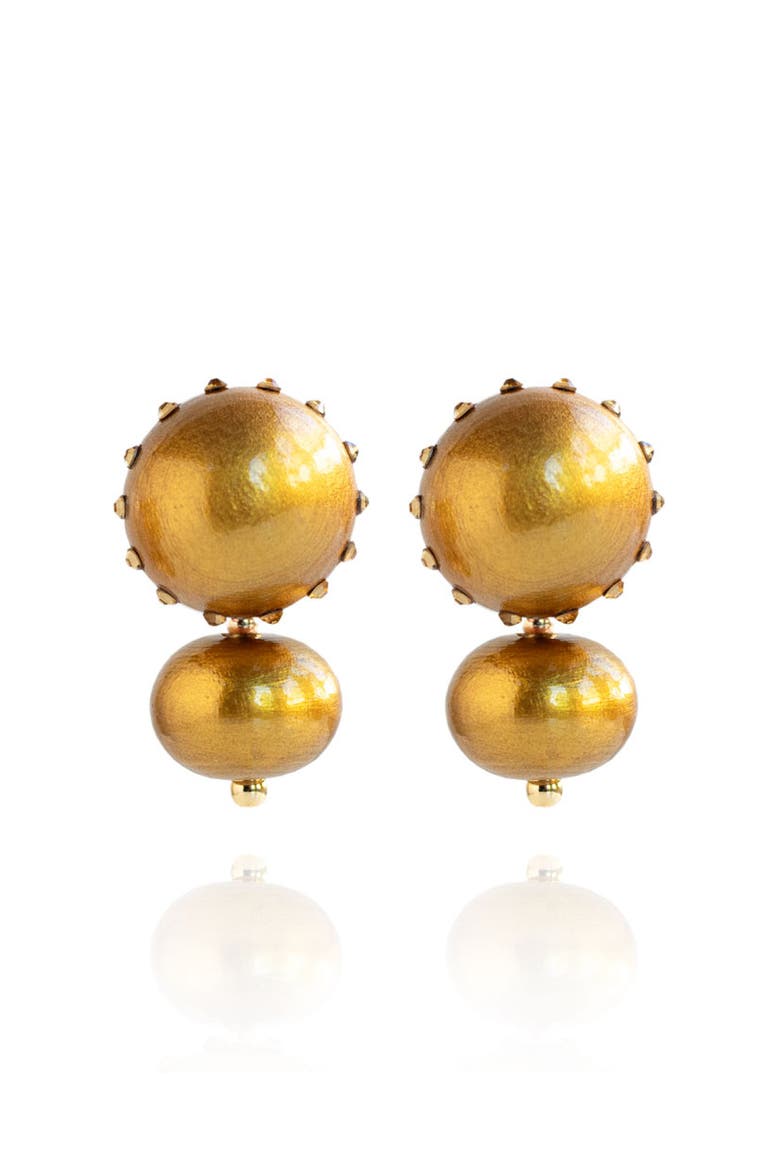 Livia Earrings, Main, color, Golden Saffron
