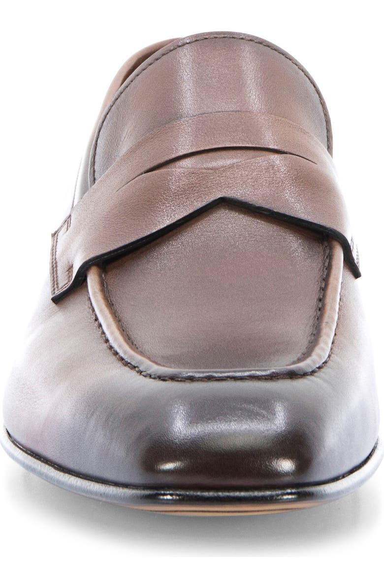 Santoni Gannon Penny Loafer, Alternate, color, Brown