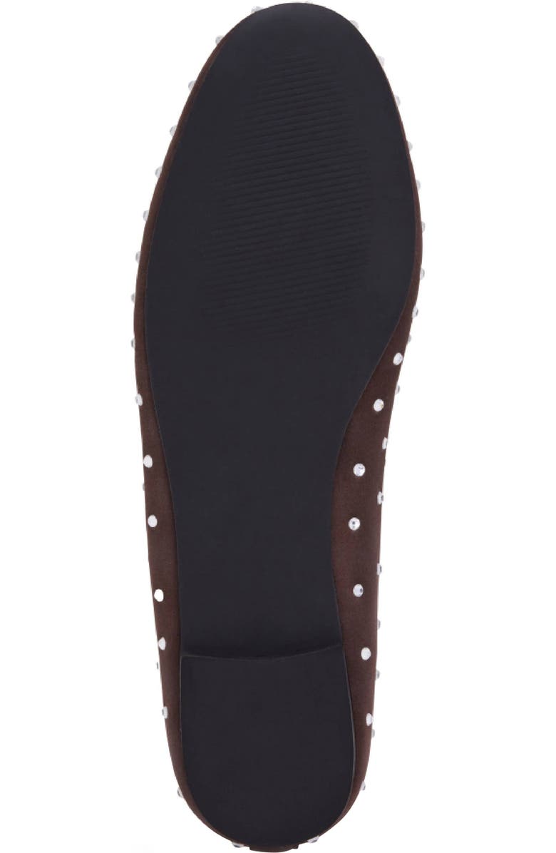 Yosi Samra Sadie Embellished Ballet Flat, Alternate, color, Brown