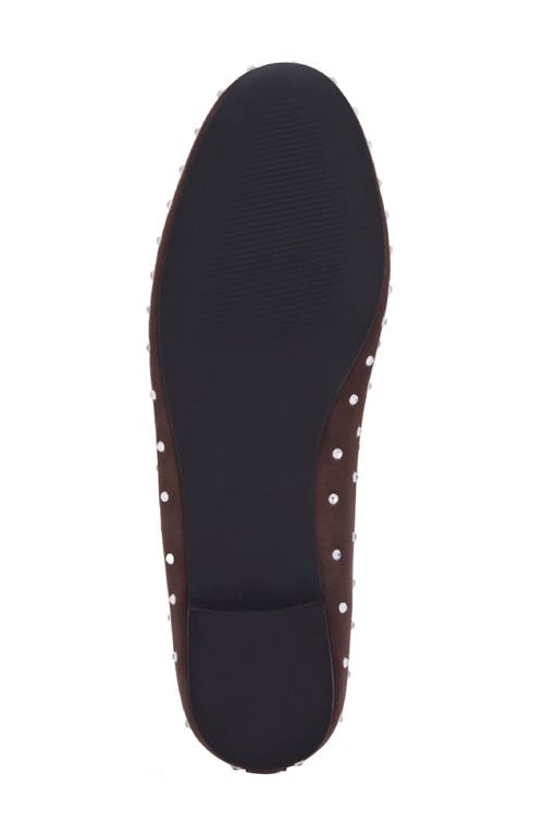 Yosi Samra Sadie Embellished Ballet Flat In Brown