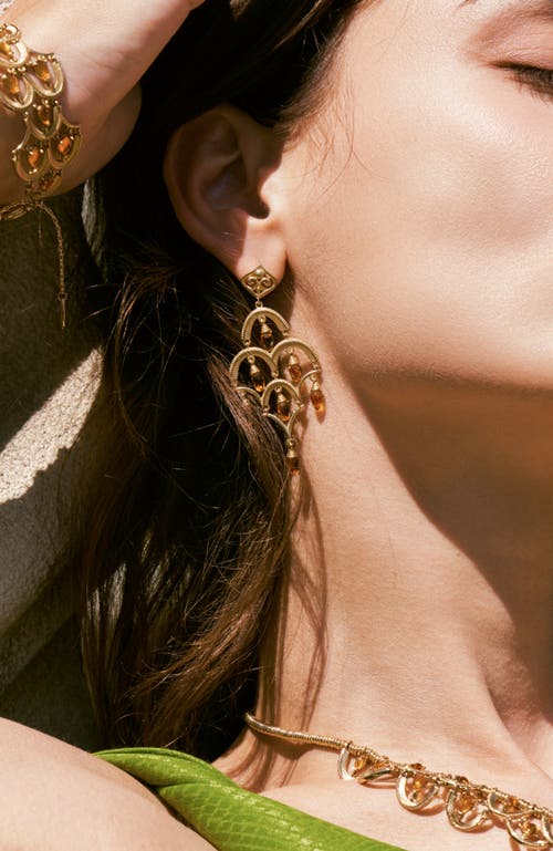 Rc Retro Chic Celestial Waltz Tassel Earrings In Gold