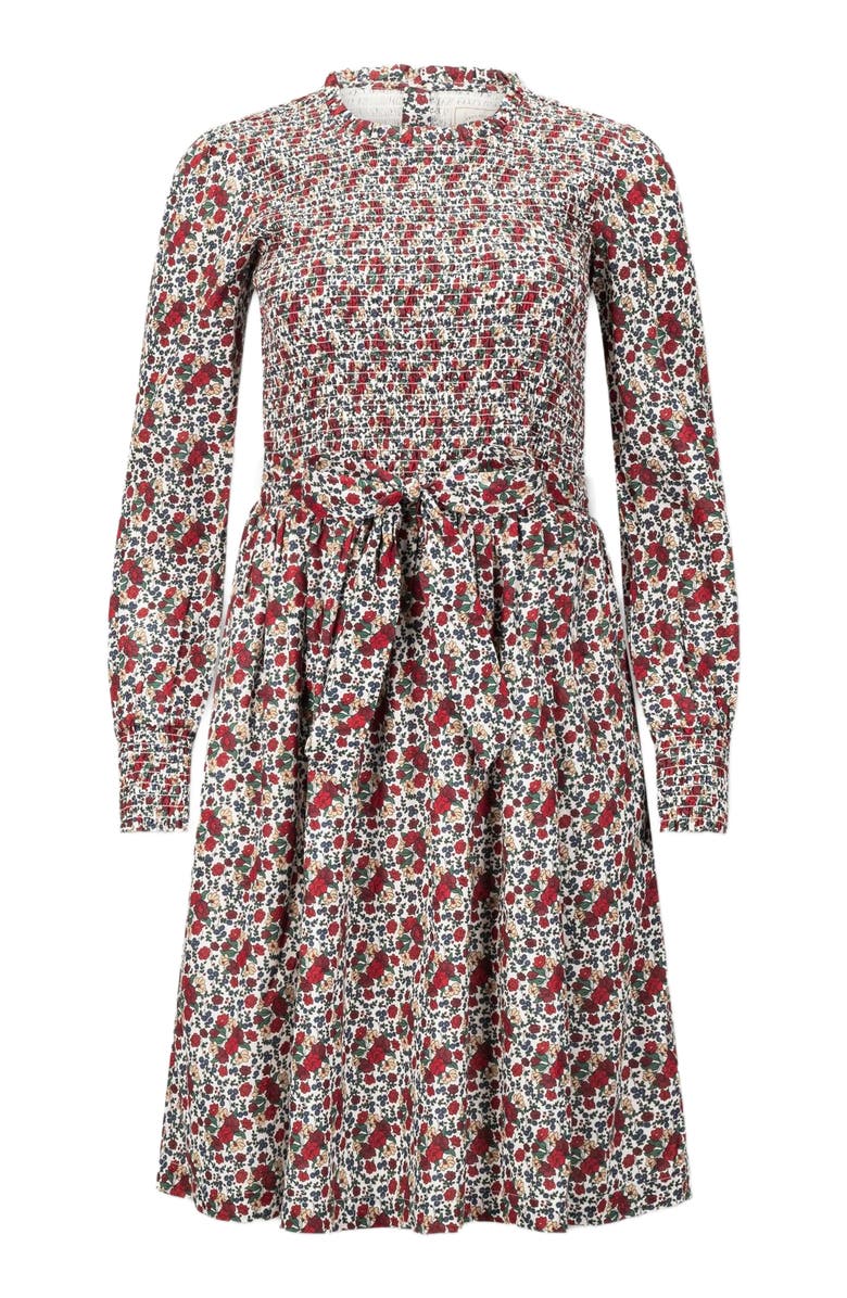 Hope & Henry Women's Organic Smocked Ruffle Collar Dress, Alternate, color, 