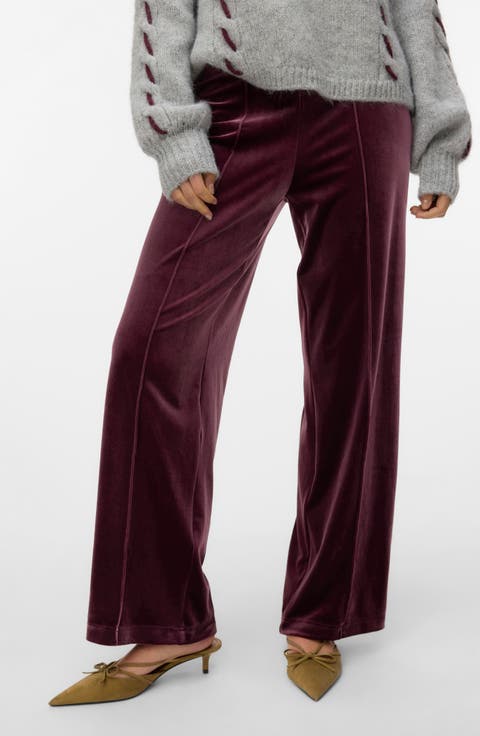 Shanna Pintuck Velvet Pants