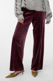 VERO MODA Shanna Pintuck Velvet Pants