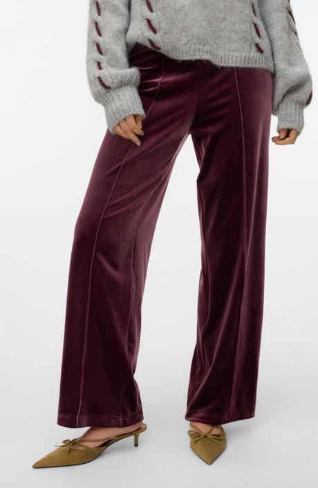 VERO MODA Shanna Pintuck Velvet Pants