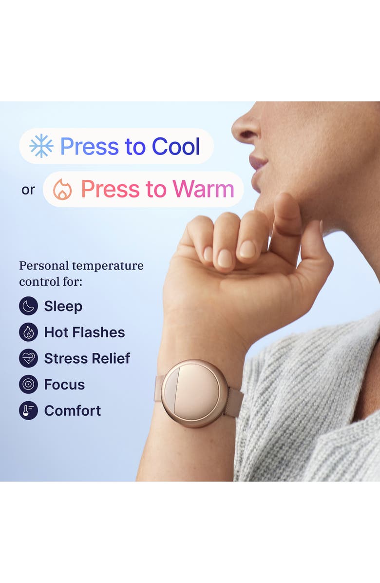 Embr Labs Embr Wave Smart Cooling & Warming Wristband, Alternate, color, Rose Gold