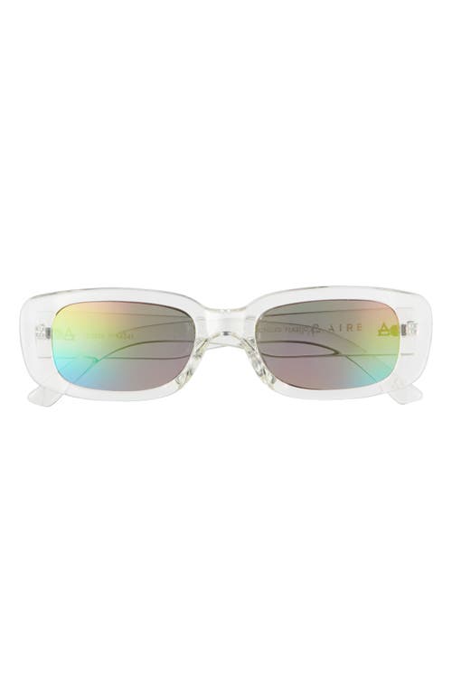 Aire Ceres 51mm Rectangular Sunglasses In Clear