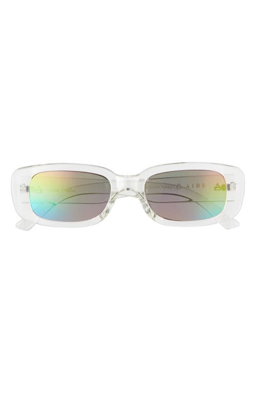 AIRE Ceres 51mm Rectangular Sunglasses in Clear 