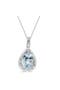  0.60Ct, Aqua, White Gold