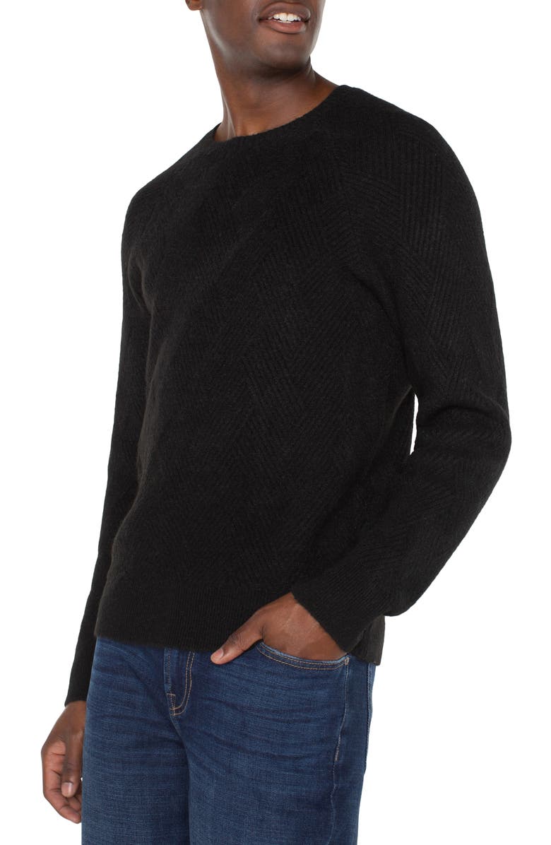 Liverpool Rib Textured Raglan Sweater, Alternate, color, 