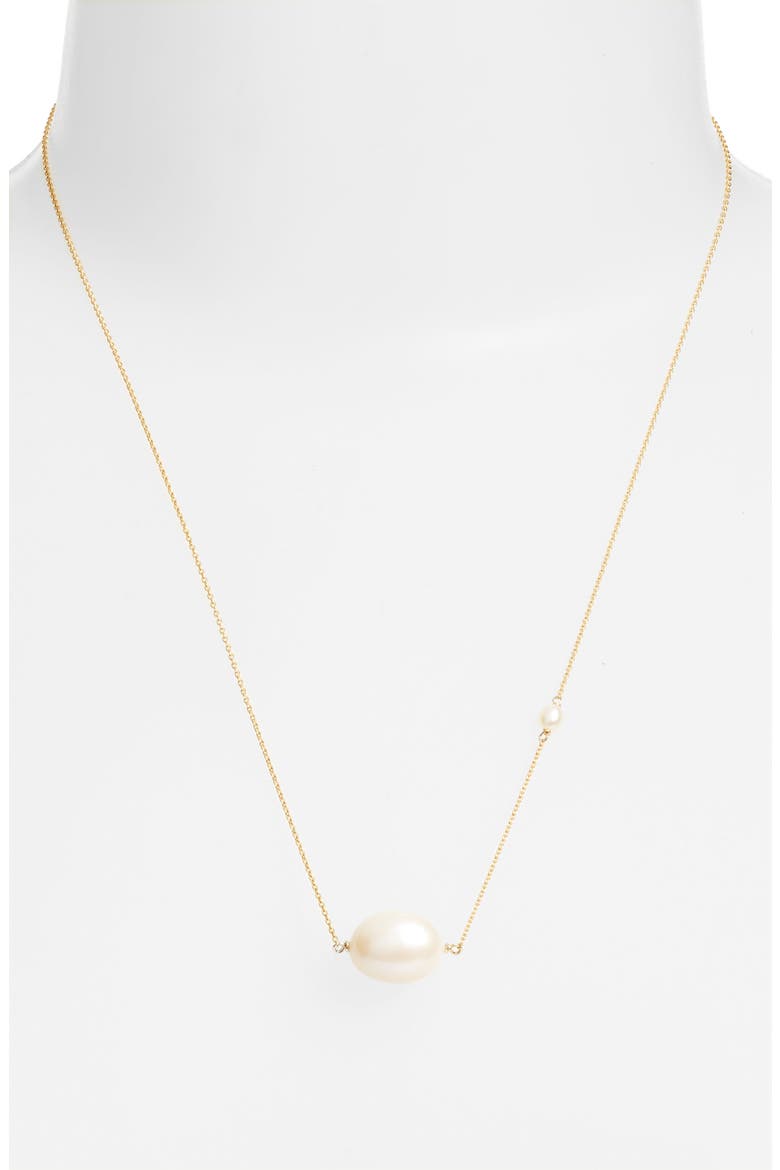Baroque Cultured Pearl Pendant Necklace, Alternate, color, YELLOW GOLD