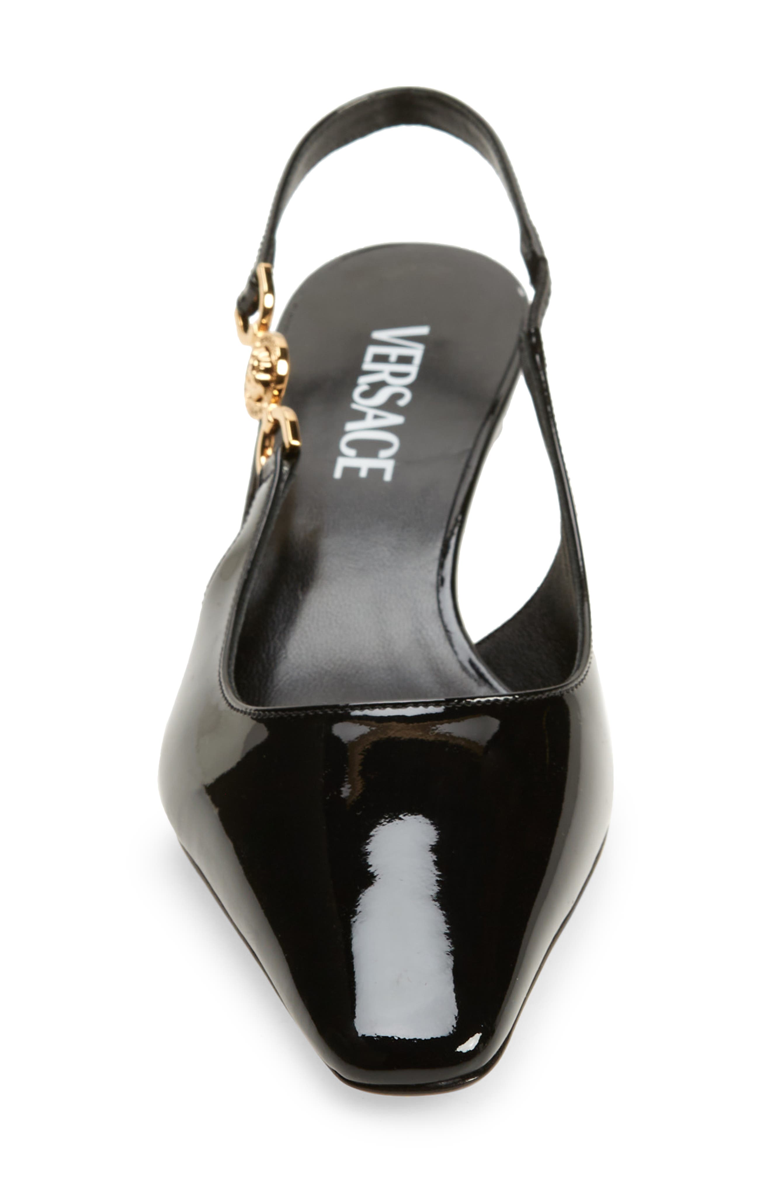 Versace Medusa '95 Kitten Heel Slingback Pump, Alternate, color, 