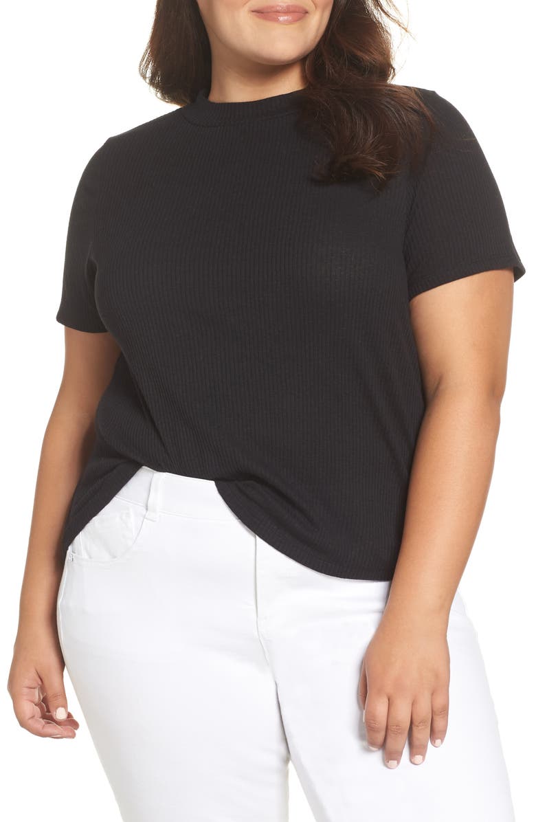 BP. Mock Neck Slouch Tee, Alternate, color,