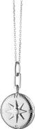 Monica Rich Kosann Travel Locket Sterling Silver Necklace