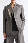 Sacai Layered Deconstructed Herringbone Jacket