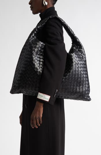 Bottega Veneta Large Hop Intrecciato Leather Hobo Bag Bottega Veneta Large Hop Intrecciato Leather Hobo Bag