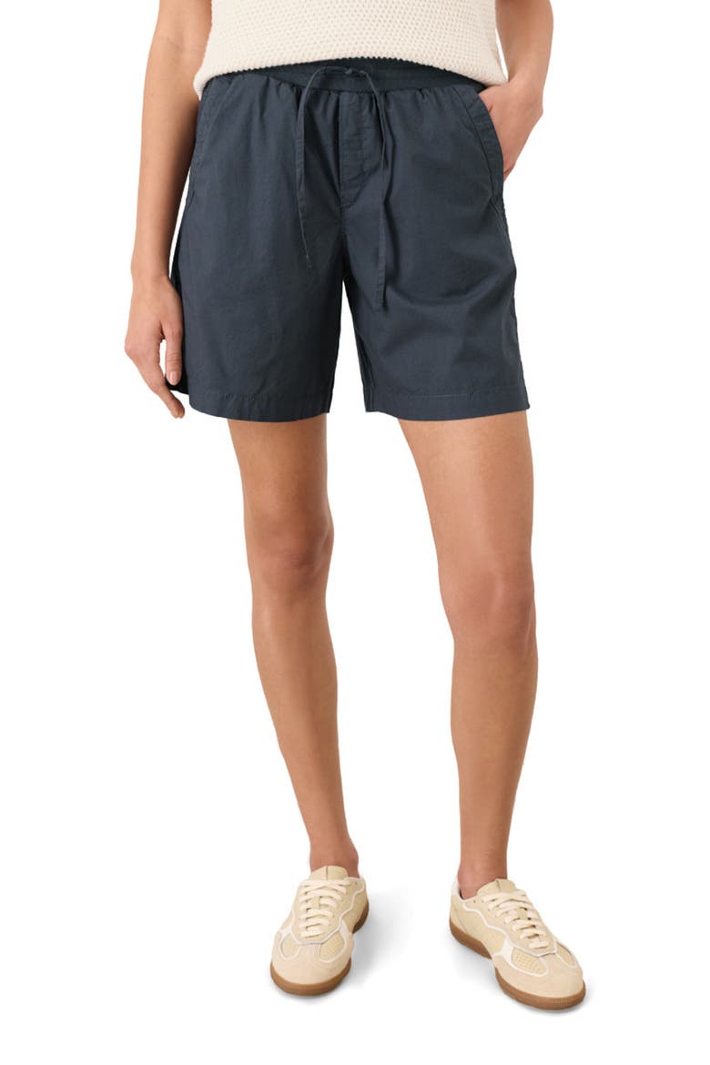 Organic Cotton Stretch Poplin Short, Alternate, color, Steel Blue