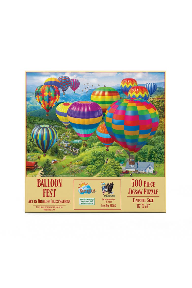 Balloon Fest 500 piece Jigsaw Puzzle for Adults, Alternate, color, Multicolor