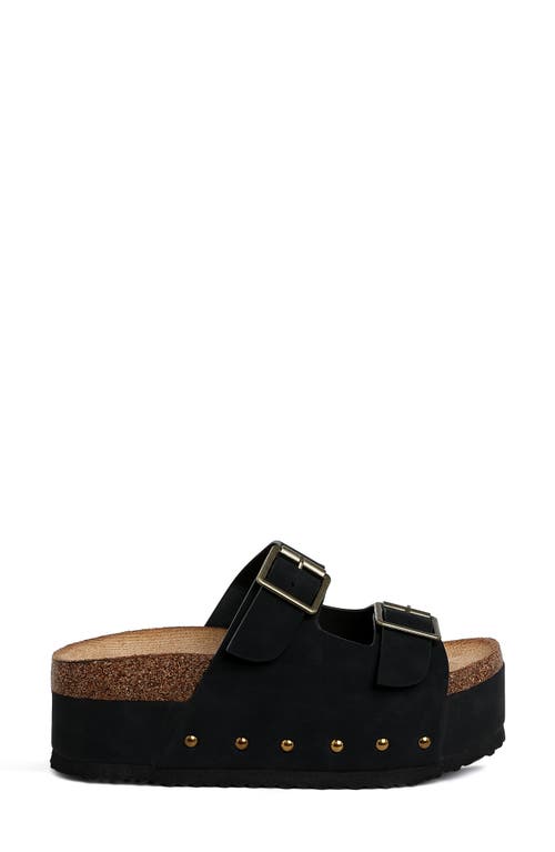 London Rag Impala Stud Platform Sandal In Black