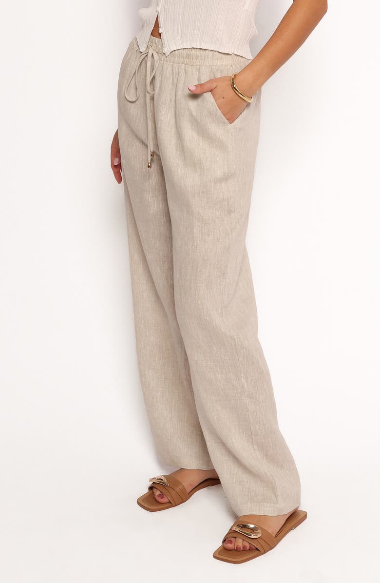Petal & Pup Wren Linen Pants, Alternate, color, Beige