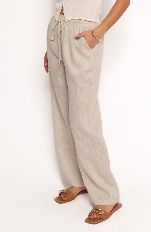 Petal And Pup Petal & Pup Wren Linen Pants In Brown