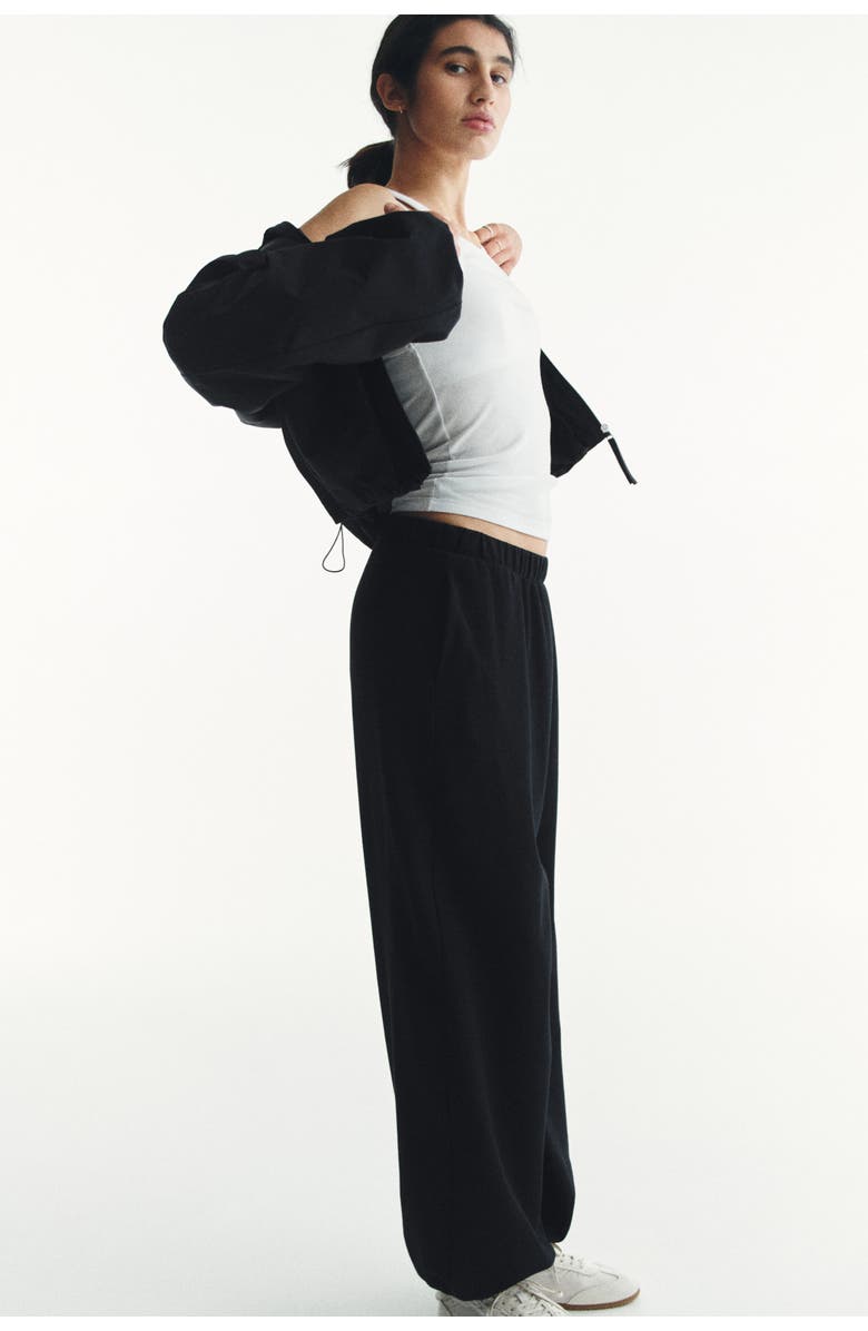 H&M Loose-fit Joggers, Alternate, color, Black