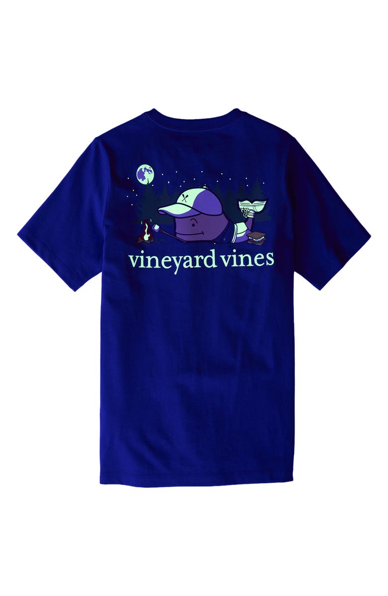 vineyard vines Kids' Camper Glow in the Dark Pocket Graphic T-Shirt, Alternate, color, Moonshine