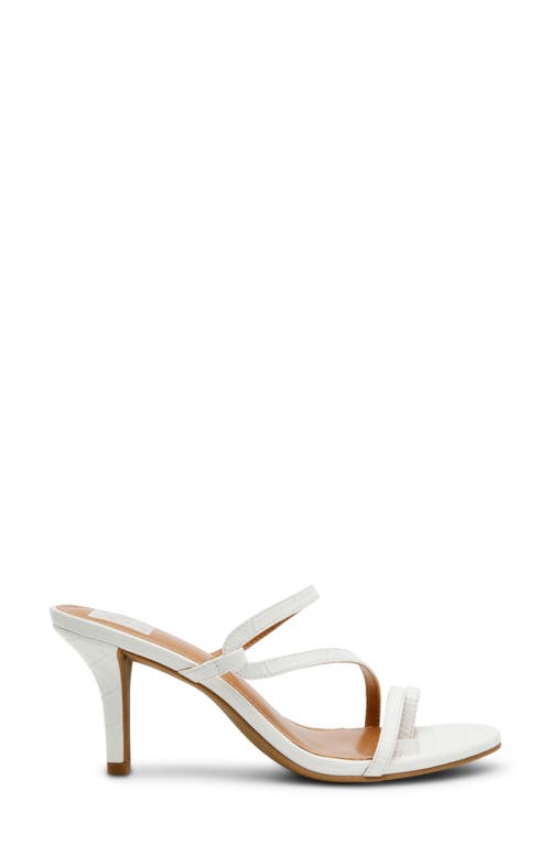 Dolce Vita Dv By Carlota Sandal In White Croco Embossed