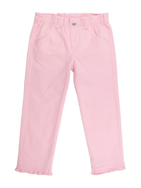 Girls Ruffle Straight Jeans