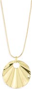 ARGENTO VIVO Statement Disc Pendant Necklace