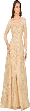 LARA New York Lace Ballgown with Long Sleeves