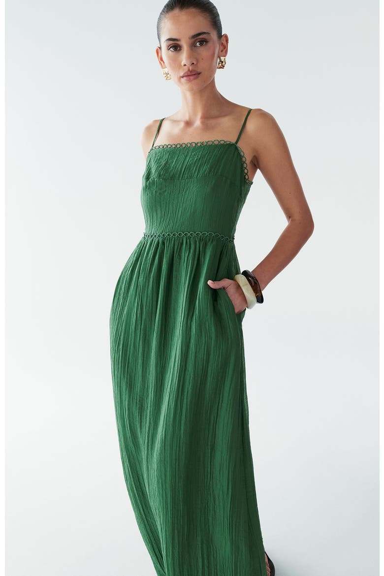 Kiara Maxi Dress, Alternate, color, Fir Green