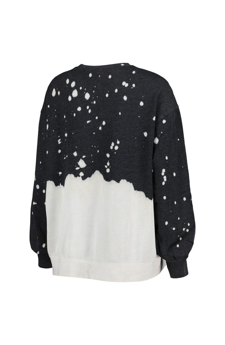 GAMEDAY COUTURE Women's Gameday Couture Black Iowa Hawkeyes Twice As Nice Faded Dip-Dye Pullover Long Sleeve Top, Alternate, color, Black