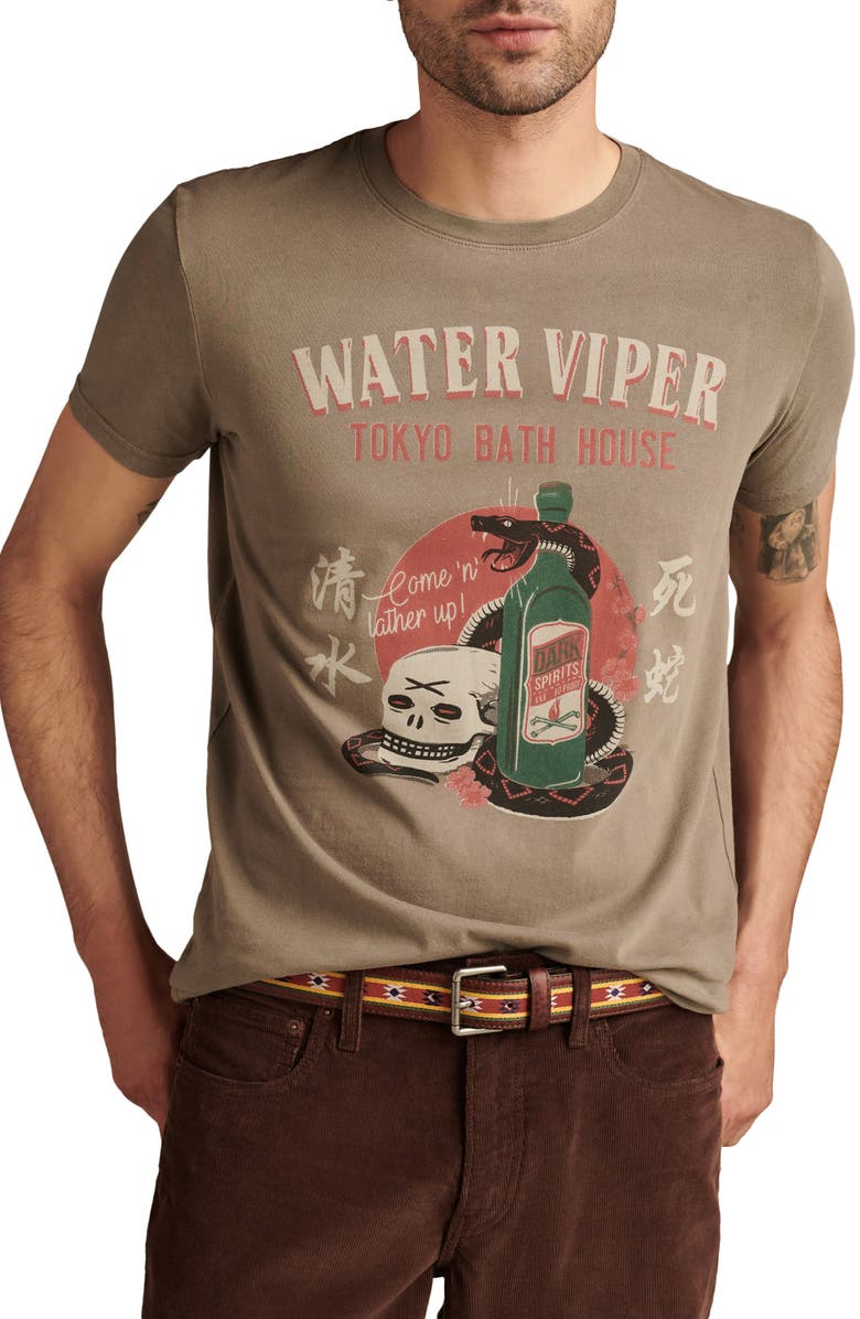 Lucky Brand Water Viper Graphic T-Shirt, Main, color, 